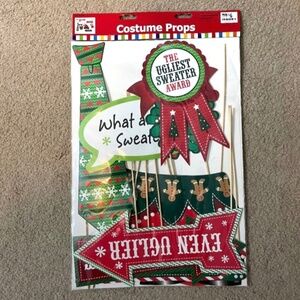 Christmas Ugly Sweater Party Props Set